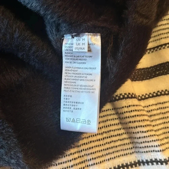 Free People Black Fuzzy Moonbeam women’s Medium - Picture 7 of 9